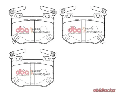 DBA XP Performance Rear Brake Pads Kia Stinger V6 Twin Turbo 2018+ - DB15004XP