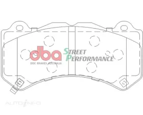 DBA Front Street Performance Brake Pad Kit (6-Piston Caliper) Chevrolet Camaro SS/ZL1 2016+