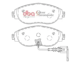 DBA XP Performance Front Brake Pads Volkswagen Golf R (MK7) 2013-2021