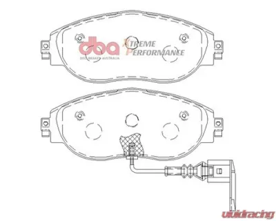 DBA XP Performance Front Brake Pads Volkswagen Golf R (MK7) 2013-2021 - DB8849XP