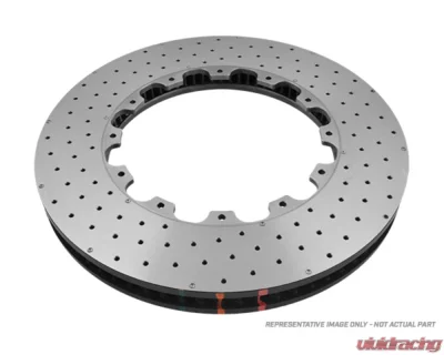 DBA 5000 Series Cross Drilled Rotor w/ NAS Nuts - Rear Chevrolet Corvette C8 Z51 2020+ - 53929.1XD