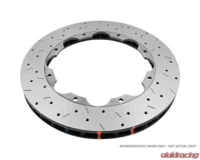 DBA 5000 Series Drilled & Slotted Ring - Rear Mitsubishi Eclipse V6 2006-2012 - 52223.1XS