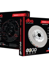 DBA 5000 Series Drilled Wavy Rotor w/ Silver Hat - Rear Audi RS5 2013-2016                                     - 52841WSLVXD - Image 7