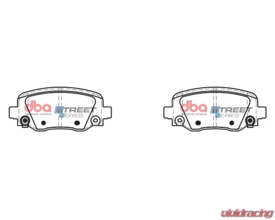 DBA Street Series Rear Brake Pads Jeep Cherokee 2021 - DB2338SS