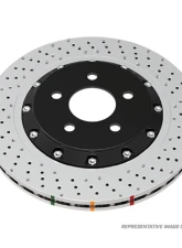 DBA 5000 Series Cross Drilled Rotor - Rear Chevrolet Corvette C8 Z51 2020+                                     - 53929BLKXD - Image 4