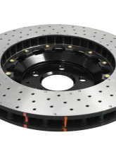 DBA 5000 Series Drilled Rotor w/ Black Hat - Front Ford Mustang GT Perf Package 2015-2020                                     - 52166BLKXD - Image 4