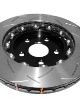 DBA 5000 Series Uni-Directional Slotted Front Rotor w/ Black Hat - Front Jeep Grand Cherokee SRT8 2006-2010                                     - 52532BLKS - Image 4