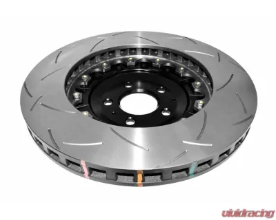 DBA 5000 Series Slotted Rotor w/ Black Hat - Front Audi S6 2007-2011 - 52778BLKS
