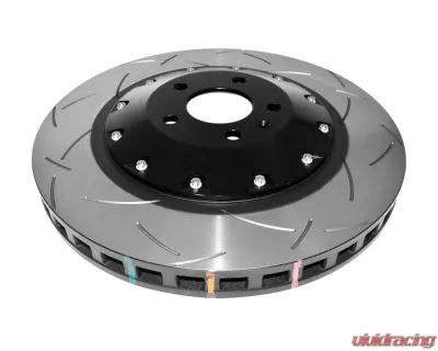 DBA 5000 Series Slotted Rotor w/ Black Hat - Front Audi S6 2007-2011 - 52778BLKS