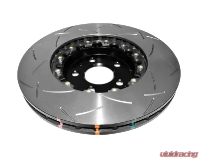 DBA 5000 Series Slotted Rotor w/ Black Hat - Front Audi S4 2010-2012 - 52832BLKS