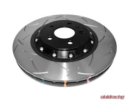 DBA 5000 Series Slotted Rotor w/ Black Hat - Front Audi S4 2010-2012 - 52832BLKS