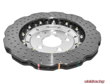 DBA 5000 Series Cross Drilled & Dimpled Rotor w/Clear Anodised Hat - Front Audi RS Q3 2014+ - 52836WSLVXD