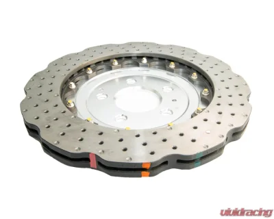 DBA 5000 Series Drilled Wavy Rotor w/ Silver Hat - Rear Audi RS5 2013-2016 - 52841WSLVXD