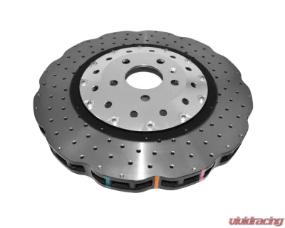 DBA 5000 Series Cross Drilled Rotor w/ Silver Hat - Front Audi RS7 2014-2018 - 53002WSLVXD