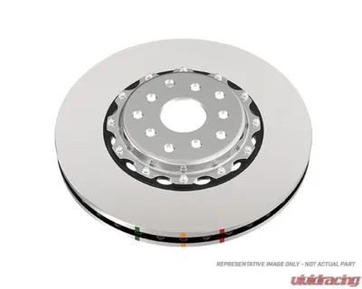 DBA 5000 Series Slotted Rotor w/ Black Hat - Front Left Porsche 911 996/997 GT3/GT3 RS 2003-2009 - 52396BLKCSL