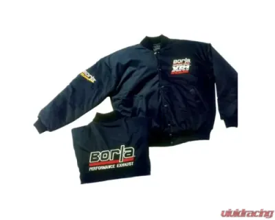 Borla Exhaust Black Nylon Jacket XL with Embroidered Details - No XR-1 Logo - 21237