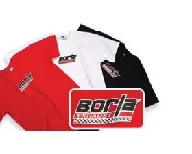 Borla Menfts Checkered Black Crew Neck T-Shirt - XL