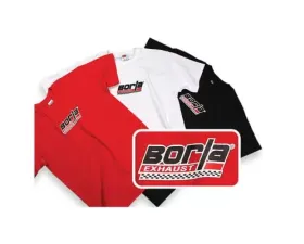 Borla Menfts Checkered Red Crew Neck T-Shirt - XL