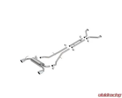 Borla Exhaust Cat-Back System S-Type for 2009-2020 Nissan 370Z, T-304 Stainless Steel - 140313