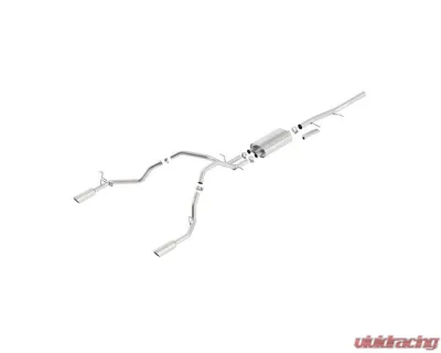 Borla 2009-2013 Chevrolet Silverado 1500/ GMC Sierra 1500 Cat-Back Exhaust System S-Type - 140429