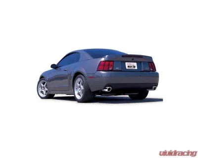 Borla Exhaust Cat-Back System ATAK for 1999-2004 Ford Mustang Cobra, T-304 Stainless Steel, 4" Tips - 140446