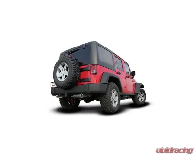 Borla Exhaust Cat-Back System for 2012-2018 Jeep Wrangler JKU, T-304 Stainless Steel, Chrome Tips - 140459