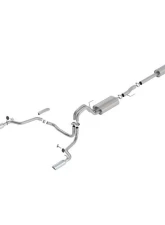 Borla Exhaust Cat-Back System for 2015-2020 Ford F-150 2.7L/3.5L/5.0L/3.3L V6, T-304 Stainless Steel                                     - 140614 - Image 2