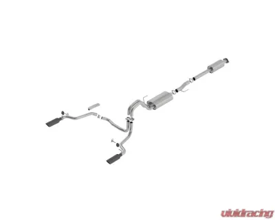 Borla 2015-2020 Ford F-150 2.7L/ 3.5L EcoBoost/ 5.0L V8/ 2018-2020 3.3L V6 Cat-Back Exhaust System S-Type - 140615BC