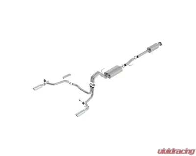 Borla 2015-2020 Ford F-150 2.7L/ 3.5L EcoBoost/ 5.0L V8/ 2018-2020 3.3L V6 Cat-Back Exhaust System S-Type Open-Box CLEARANCE - 140615