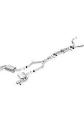 Borla 2016-2023 Chevrolet Camaro SS 3 in. With Dual Tips Cat-Back Exhaust System ATAK                                     - 140688 - Image 2