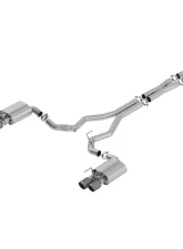 Borla Exhaust Cat-Back System ATAK for 2018-2023 Ford Mustang GT & Bullitt, 3" T-304 Stainless Steel                                     - 140743CFBA - Image 2