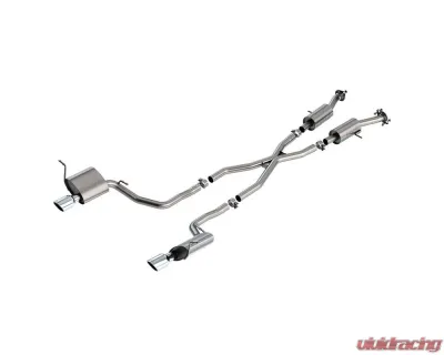Borla 2014-2021 Jeep Grand Cherokee WK2 3.6L V6 Cat-Back Exhaust System S-Type - 140835