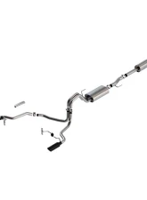 Borla 2021-2025 Ford F-150 2.7L/3.5L V6 Cat-Back Exhaust System Touring                                     - 140862BC - Image 2