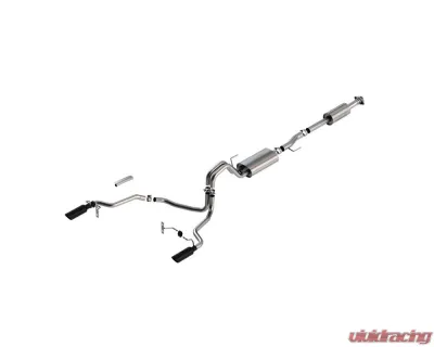 Borla 2021-2025 Ford F-150 2.7L/3.5L V6 Cat-Back Exhaust System Touring - 140862BC