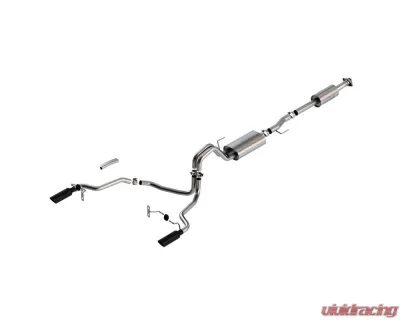 Borla 2021-2024 Ford F-150 3.3L V6 Cat-Back Exhaust System S-Type - 140878BC