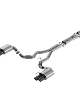 Borla Exhaust Cat-Back System ATAK for 2024-2025 Ford Mustang GT, 3" Dual Quad Tips                                     - 140970BC - Image 3