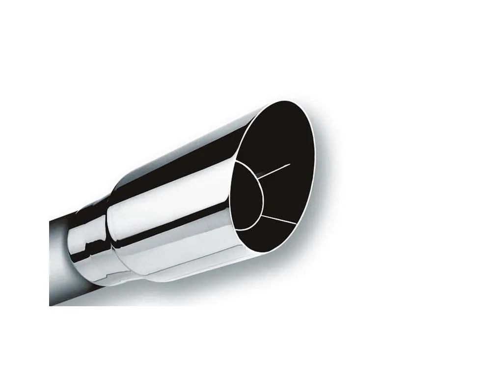 Borla Tip 3in Inlet/ 3.5in Outlet Single Round Angle-Cut Intercooled - 20122