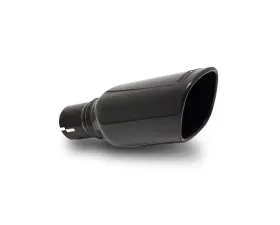 Borla Tip 2in Inlet/ 3.5in x 3.28in Outlet Single Square Rolled-Edge Angle-Cut