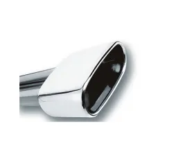Borla Tip 1.75in Dual Inlet/ 6.69in x 3in Single Outlet Rectangle Rolled-Edge Angle-Cut