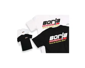 Borla Exhaust Borla Menfts Motorsports Black T-Shirt - Medium Size, Performance Fit