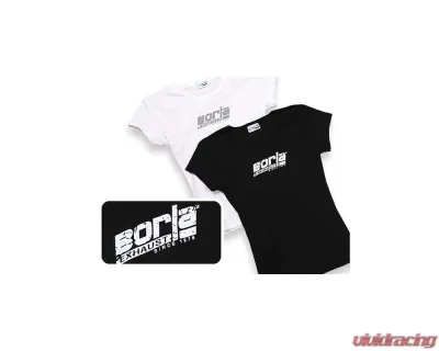 Borla Exhaust Distressed Red T-Shirt for Women - Small, Baby Doll Fit - 21384