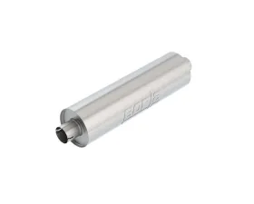 Borla Specialty Muffler Heavy Duty (Truck) 2.75in Center Inlet/ 2.75in Center Outlet 6.75in Round x 24in Long Body Notched Necks