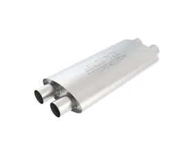 Borla ProXS Muffler 2.25in Dual Inlet / 2.25in Dual Outlet 4in x 9.5in Oval x 19in Long Body