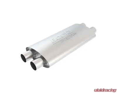 Borla ProXS Muffler 2.25in Dual Inlet / 2.25in Dual Outlet 4in x 9.5in Oval x 19in Long Body - 400287