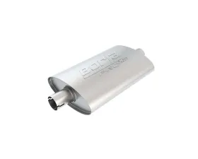 Borla ProXS Muffler 2in Center Inlet/ 2in Center Outlet 4in x 9.5inOval x 14in Long Oval Body Notched Necks