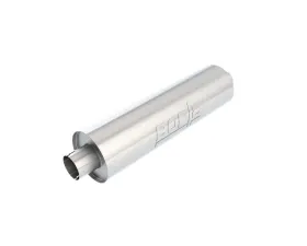 Borla Specialty Muffler Heavy Duty (Truck) 3in Center Inlet/ 3in Center Outlet 6.75in Round x 24in Long Body Notched Necks
