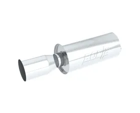 Borla Boomers Muffler Rock-It 2.25in Offset Inlet Pipe/ 4.5in Single Round Tip 6.63in Round x 14in Long Body