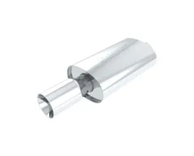 Borla Boomers Muffler Blow Torch 2.25in Center Inlet/ 4in Single Round Tip 5.5in x 8.5in Oval x 14in Long Body