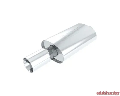 Borla Boomers Muffler Blow Torch 2.25in Center Inlet/ 4in Single Round Tip 5.5in x 8.5in Oval x 14in Long Body - 40060