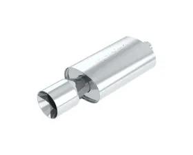 Borla Boomers Muffler Wailtail 2.25in Center Inlet/ 5in Single Round Tip 5.5in x 8.5in Oval x 14in Long Body